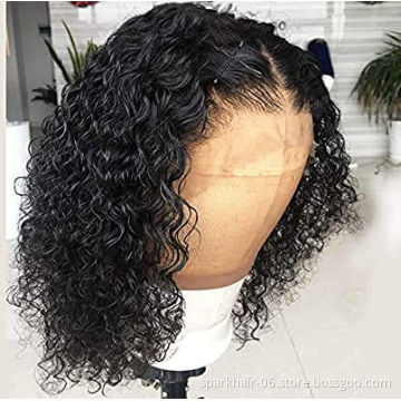 Wholesale Virgin Hair Vendors 100% Virgin Brazilian Hair Cuticle Aligned 13X4 Frontal Bob Wigs Natural Human Hair Short Wig